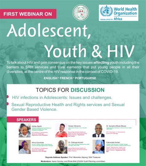 Webinars Society For Aids In Africasaa