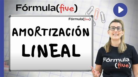 CÓMO CONTABILIZAR LA AMORTIZACIÓN LINEAL CONTABILIDAD YouTube