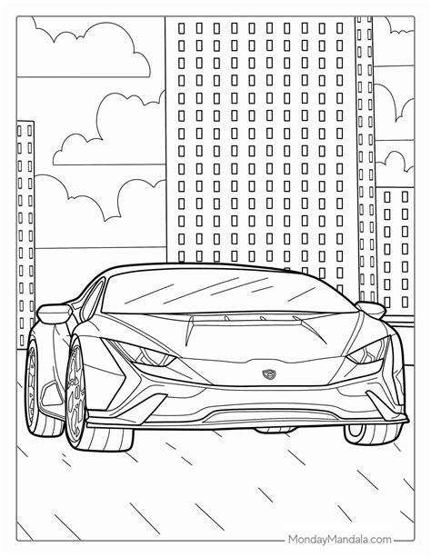 52 car coloring pages free pdf printables – Artofit