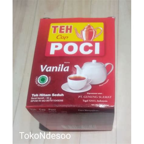 Jual Teh Poci Vanila Seduh Teh Hitam Seduh Teh Cap Poci 50g Teh Tubruk