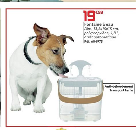 Promo Fontaine à eau pour chiens chez Gifi