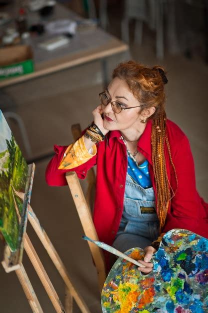 premium photo portrait   creative person   working environment