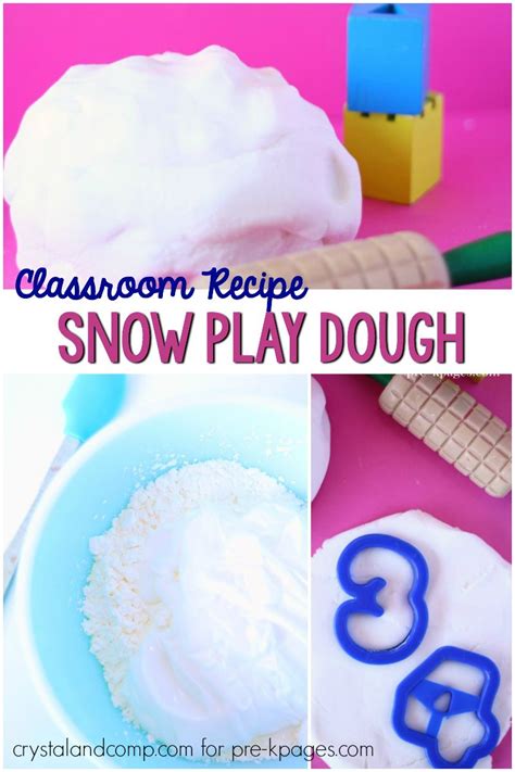 Classroom Recipes White Play Dough Winter Activities Preschool