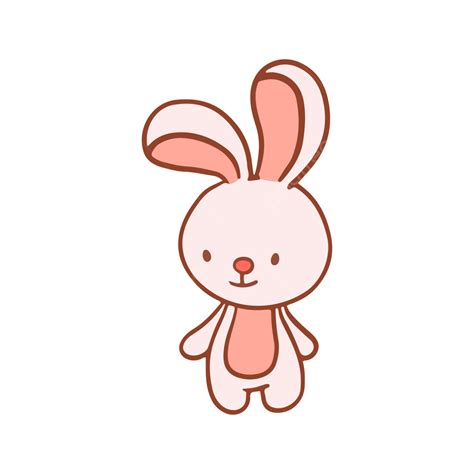 Vector De Dibujos Animados Lindo Conejo Png Lindo Enamorado Conejo Png