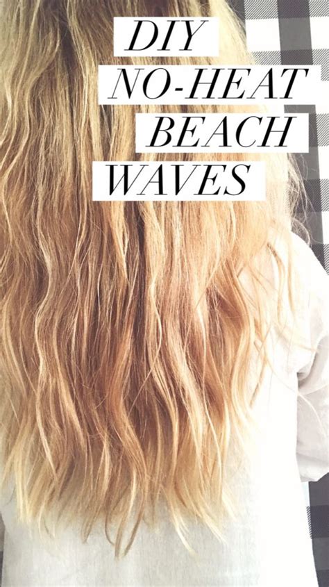 DIY No Heat Beach Waves With All Natural Hair Products Beach Wave