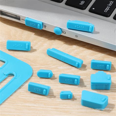 Universal 16pcs Colorful Silicone Anti Dust Plug For Laptop Port Cover