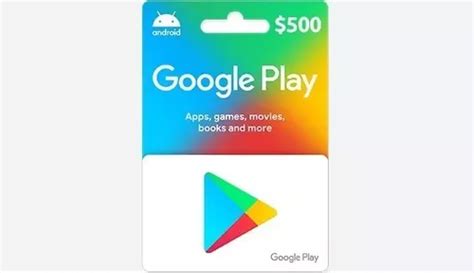 Tarjeta De Regalo Google Play 500 MercadoLibre