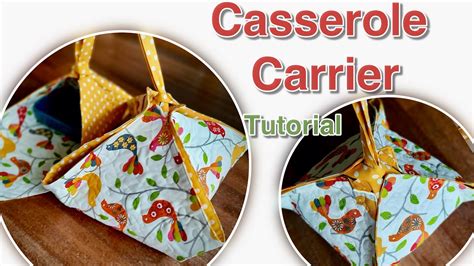 Reversible Casserole Carrier Tutorial Easy Sewing Youtube