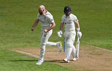 Ben Raine Celebrates An Early Breakthrough Espncricinfo