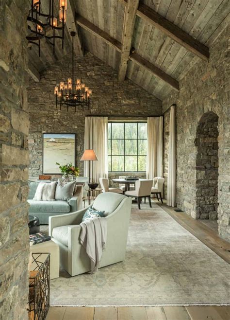 Stone And Timber Mountain Dream House Showcases Big Sky Views Home