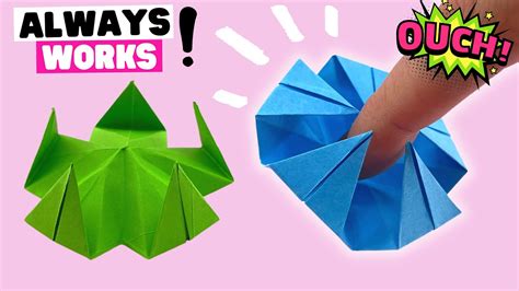 NEW EASY VERSION How To Make 5 Pointed Origami Finger Trap Diy