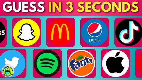 Guess The Logo In 3 Seconds Famous Logos Youtube