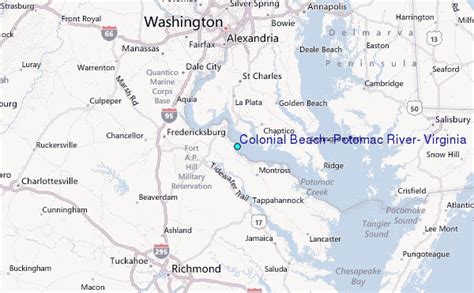 Colonial Beach, Potomac River, Virginia Tide Station Location Guide