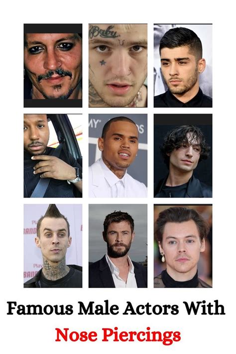 Famous Male Actors With Nose Piercings | Celebrities with nose ...