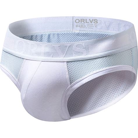 Orlvs 2019 Mesh Men Underwear Briefs Sexy Gay Mens Brief Men Cotton