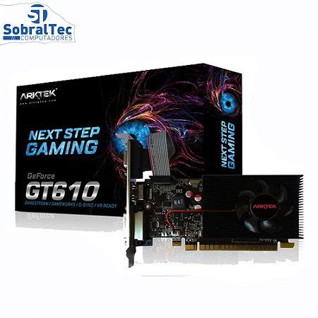 Placa De Vídeo Arktek GT 610 2GB DDR3 AKN610D3S2GL1 SobralTech