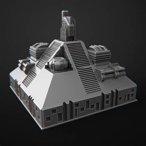 3d Printable Building Scifi By Kino Prados Cordon