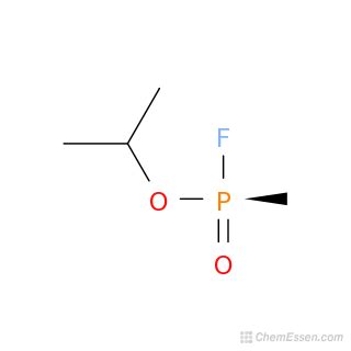 Sarin, (+)- Structure - C4H10FO2P - Over 100 million chemical compounds ...