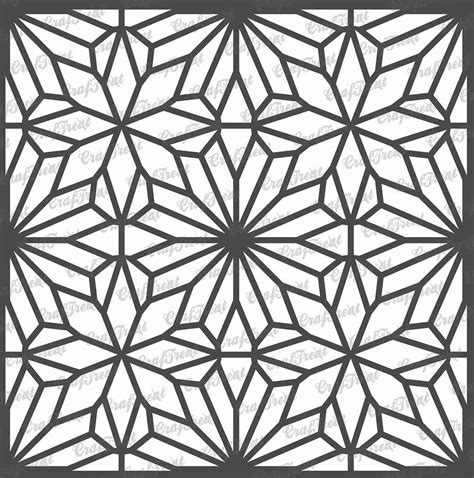 Craftreat Geometric Stencils For Painting Large Pattern Geometric