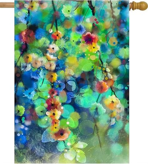 Amazon Shinesnow Watercolor Abstract Spring Summer Seasonal Green