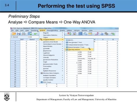 Quantitative Data Analysis Using Spss