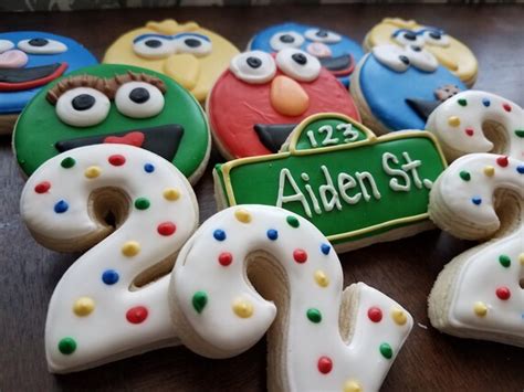 Sesame Street Sugar Cookies Elmo Cookies Cookie Monster