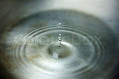 Water Drop Close Up Stock Image Colourbox