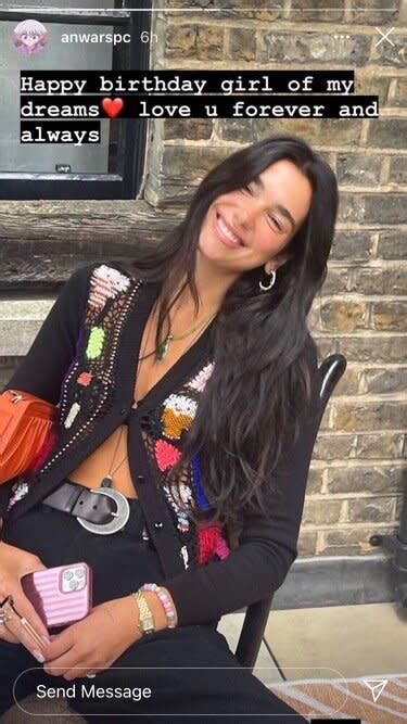 Dua Lipa Rang In Her 26th Birthday Wearing A Sheer Bra And A Crystal