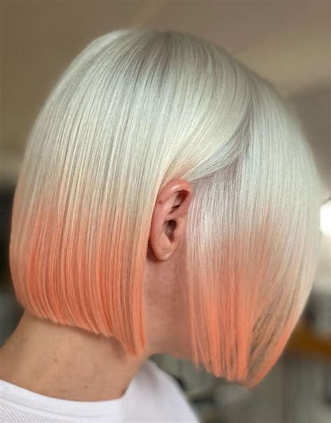 25 Peach Hair Colour Ideas That Re Perfect For Summer Ombre Blonde