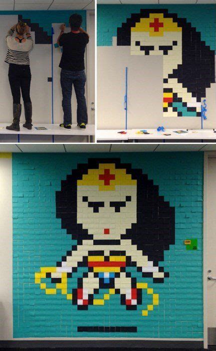 These Post It Note Pixel Arts Will Make You Smile Post It Notes