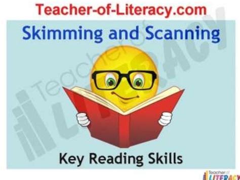 Reading Skills Skimming And Scanning