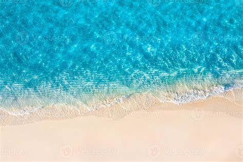 Relaxing aerial beach scene, summer vacation holiday template banner ...