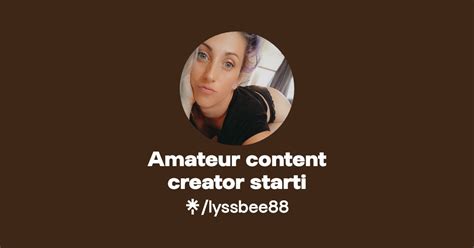 Amateur Content Creator Starti Facebook Linktree