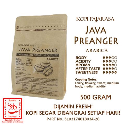 Jual Kopi Fajarasa Java Preanger Malabar Biji Kopi Arabica Gram