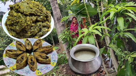 পান্তা ভাত ইলিশ মাছ ভাজা আর ইলিশ মাছের মাথা দিয়ে কচু শাক এই রেসিপি তিনটি থাকলে দশমীর সকাল জমে