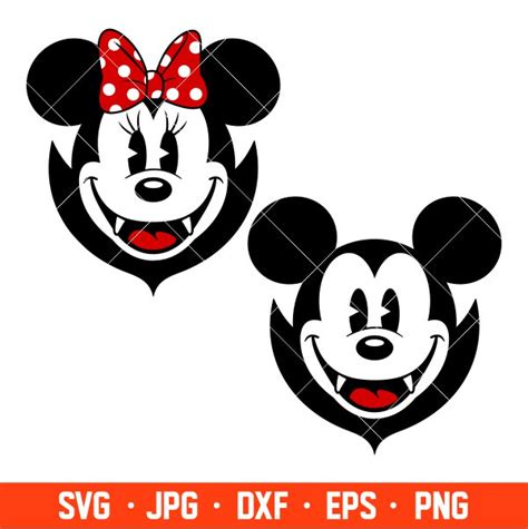 Halloween Vampire Mickey Minnie Svg Free Svg Daily Freebies Svg