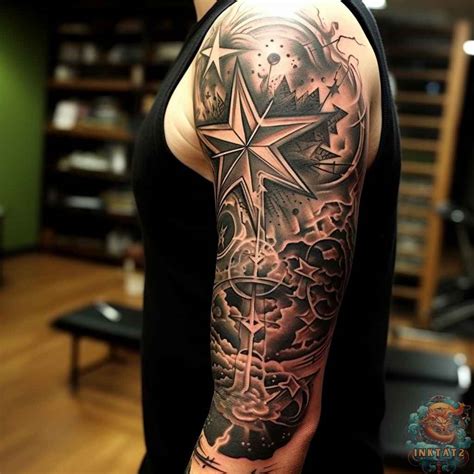 Shining Bright: The Meaning and Mystique Behind Star Tattoos: 59 Designs - inktat2.com