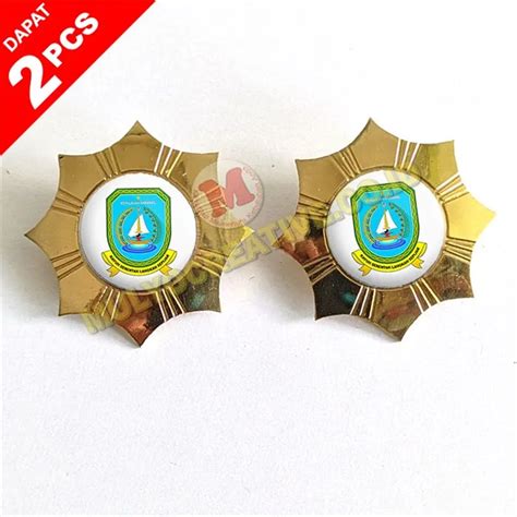 Bros Wing Logo Daerah Pin Logo Kabupaten Kepulauan Anambas Lencana Pin