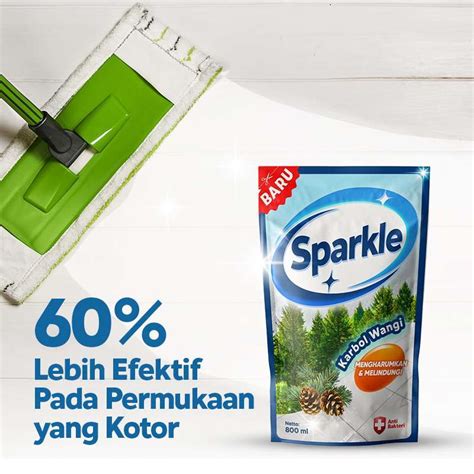 Promo Sparkle Karbol Wangi Pine Cairan Pembersih Lantai Ml Pcs