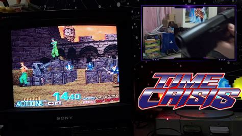 Time Crisis 1 Gameplay On An Original Ps1 With A Trinitron Crt Tv Youtube