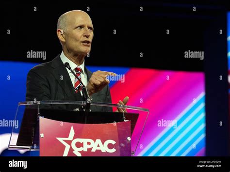 United States Senator Rick Scott (Republican of Florida) at the 2023 ...