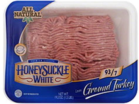 Honeysuckle White Turkey Lean Ground Oz Nutrition