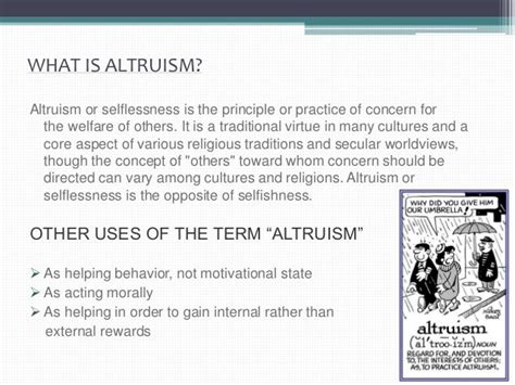 Shortest presentation on Altruism