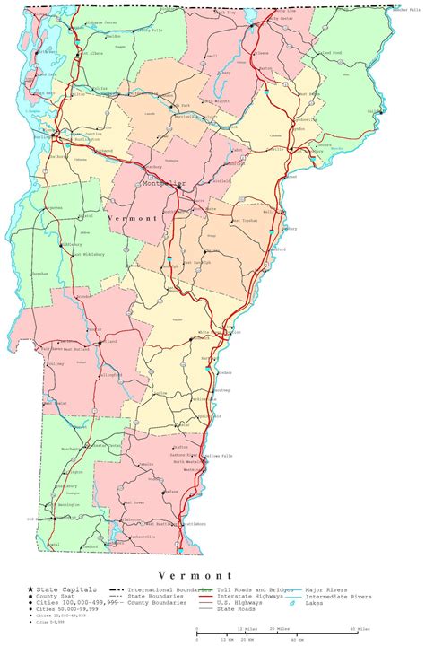 Vermont Map - Fotolip