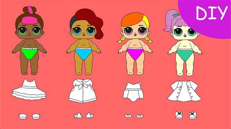 Lol Paper Dolls With Clothes Free Printable Image DIY YouTube