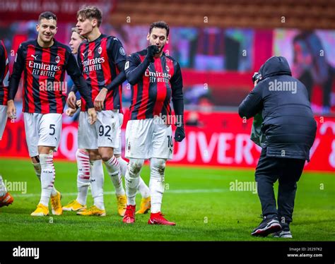 Hakan Calhanoglu Celebrates Hi Res Stock Photography And Images Alamy