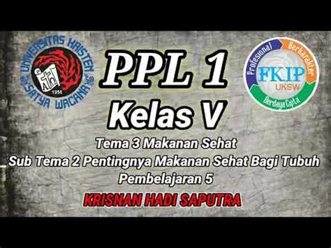 SIKLUS 1 PPL 1 Kelas V Tema 3 Sub 2 PB 5 YouTube