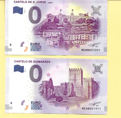 Billet Touristique Euro Souvenir Castelo De S Jorge Castelo De