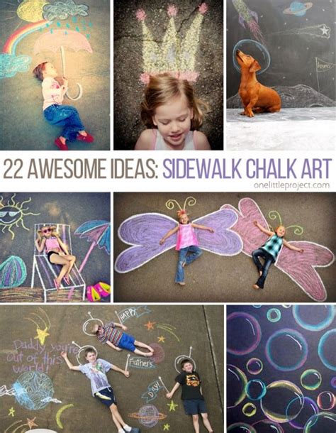 22 Totally Awesome Sidewalk Chalk Ideas Sidewalk Chalk Art