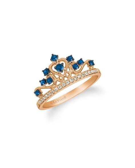 Le Vian K Strawberry Gold Ct Tw Diamond Sapphire Ring In